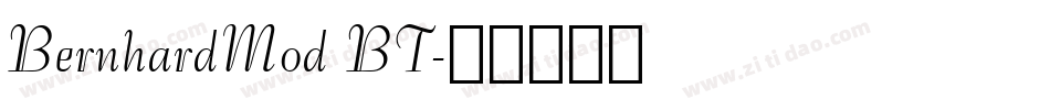 BernhardMod BT字体转换